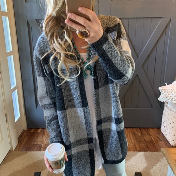 New Hooded Cardigan Sweater Coat Jacket - Picture 8 of 10